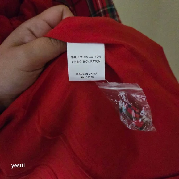 L'Academie Red Plaid Ruth Jacket XS - Picture 6 of 6